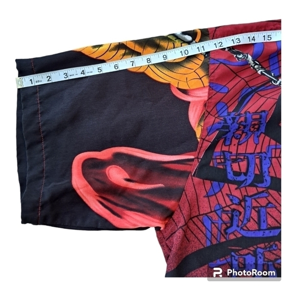 Spiderman Fab exchange short sleeve shirt men's button front XL - Picture 10 of 11